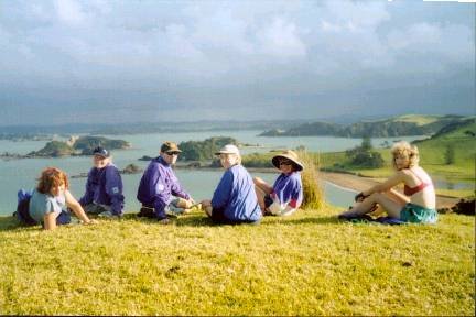 Sitting on top of Rangihoua Pa